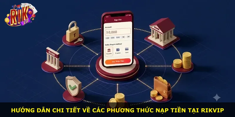 Hướng dẫn chi tiết về các phương thức nạp tiền tại Rikvip