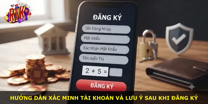 Hướng dẫn xác minh tài khoản và lưu ý sau khi đăng ký