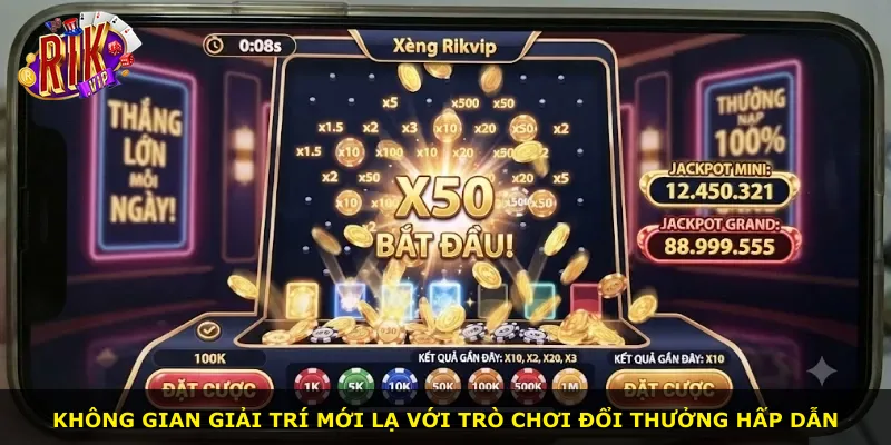 Không gian giải trí mới lạ với trò chơi đổi thưởng hấp dẫn
