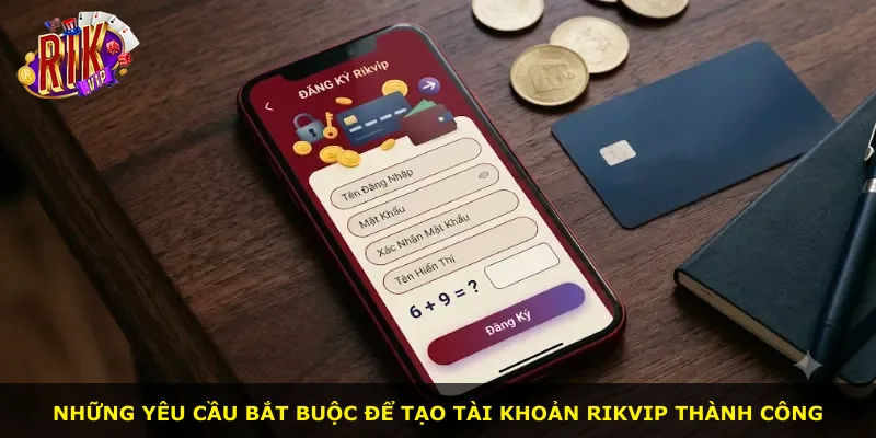Những yêu cầu bắt buộc để tạo tài khoản Rikvip thành công