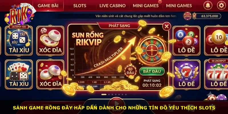 Sảnh game rồng đầy hấp dẫn dành cho những tín đồ yêu thích slots