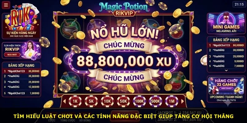 Tìm hiểu luật chơi và các tính năng đặc biệt giúp tăng cơ hội thắng