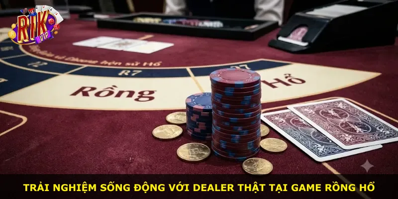 Trải nghiệm sống động với dealer thật tại game Rồng Hổ